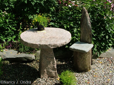 Table and bench as Horsford Nursery