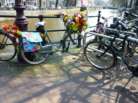 Flower market in Amsterdam-floral bike-2nd one-resized