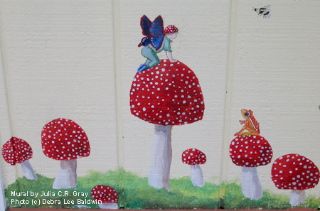 Mushroom mural