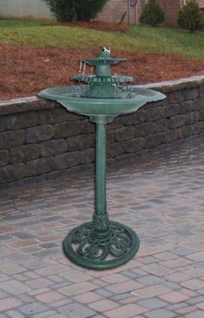 Three Tier Decorative Fountain Birdbath